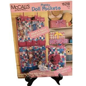 DIY Make Your Own Doll Storage Tote Carrier McCalls FITS Barbie Case Pattern Vtg